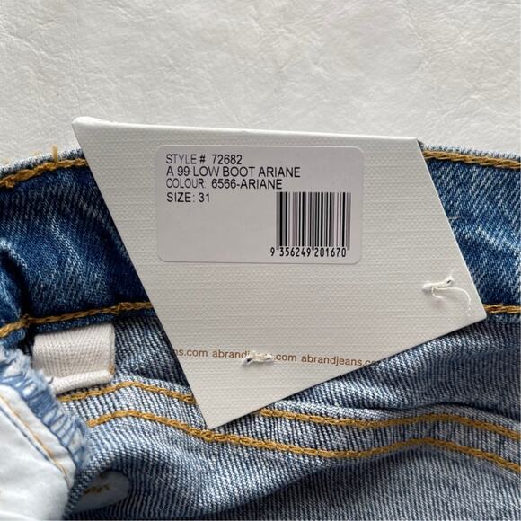 New Abrand A 99 Low Boot Ariane Jeans Size 31 - Picture 8 of 10